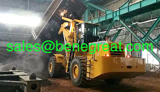 Китай Railroad Car Dumper for 20ft container Chinese BENE 40ton to 42ton fork loader for 24ft container unloading поставщик