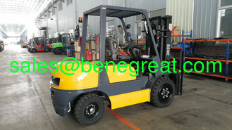 Китай diesel forklift with 6600lbs capacity isuzu engine 3ton lift truck with hydraulic transmission for sale поставщик