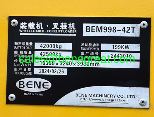 Китайский 42-тонный вилочный погрузчик BEM998-42T с двигателем Cumins VS Cat980H для погрузки каменных блоков поставщик