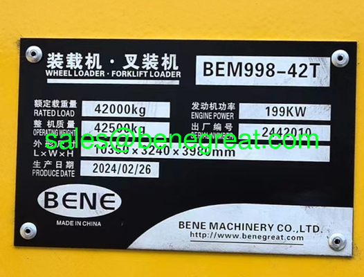 Китайский 42-тонный погрузчик BEM998-42T с двигателем Cummins VS Cat980H для погрузки каменных блоков поставщик
