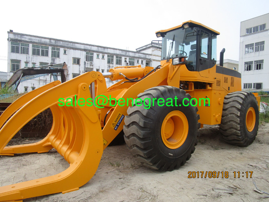8 ton to 15 ton load capacity log loader BEM15-J wheel loader with wood clamp for sale поставщик
