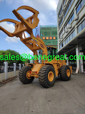 8 ton to 15 ton load capacity log loader BEM15-J wheel loader with wood clamp for sale поставщик